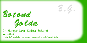 botond golda business card